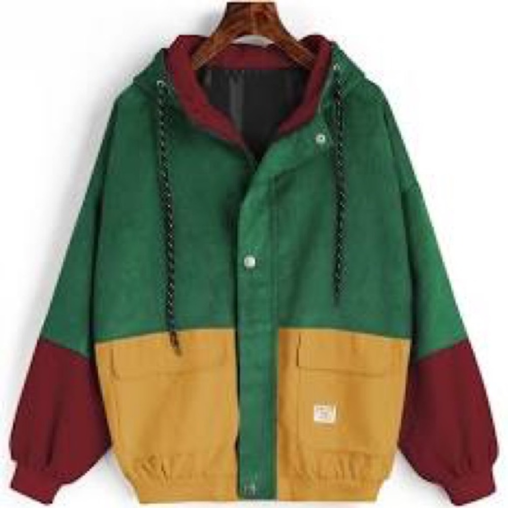 corduroy colorful zaful jacket